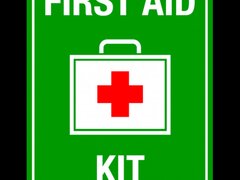 Sign first aid kit