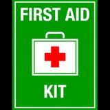 Sign first aid kit