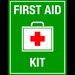 Sign first aid kit